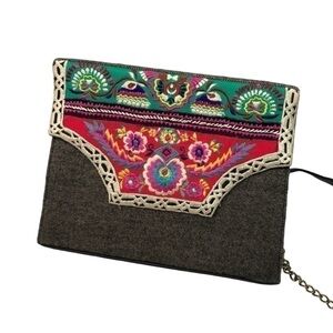 Chinyere Hand Embroidered Crossbody Purse